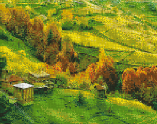 Aesthetic Country Landscape Diamond Painting