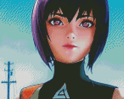 Aesthetic Ghost In The Shell Diamond Painting