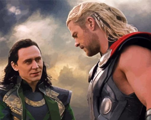 Aesthetic Loki And Thor Diamond Painting