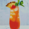 Aesthetic Mai Tai Illustration Diamond Painting