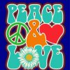 Aesthetic Peace Love Hippie Diamond Painting