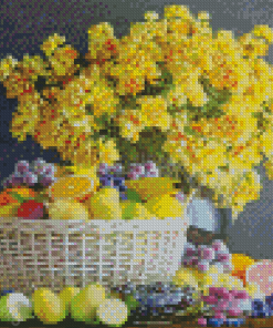 Aesthetic Flowers And Fruits Diamond Painting