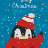 Aesthetic Penguin Christmas Art Diamond Painting