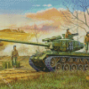 Aesthetic Ww2 Tank Art Diamond Painting