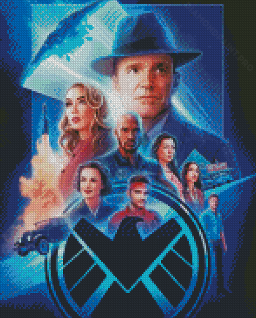 Agents Of Shield Characters Art Diamond Painting