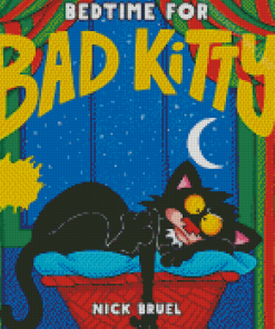 Bad Kitty Poster Diamond Painting