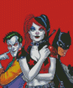 Batman Joker And Harley Quinn Diamond Painting