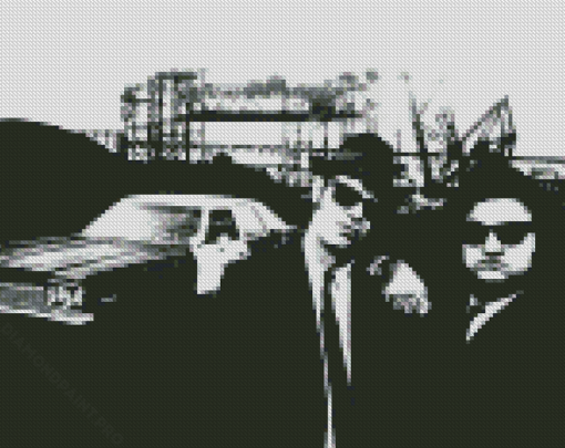 Black And White Blues Brothers Diamond Painting