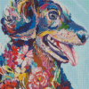 Colorful Dog Splatter Diamond Painting