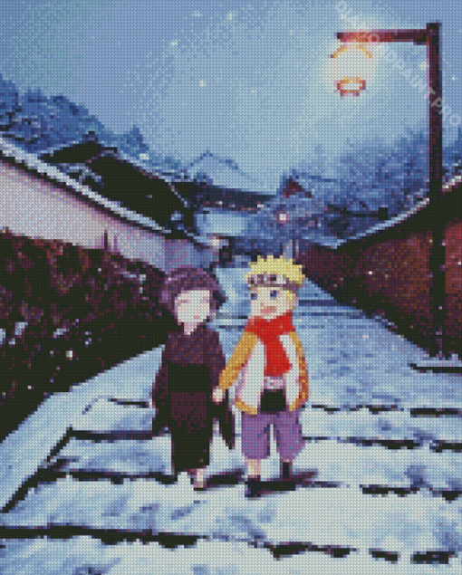 Cute Baby Naruto X Hinata Diamond Painting