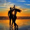 Cute Couple Dancing On The Beach Diamond Painting