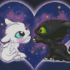 Cute Toothless And Lightfury Diamond Painting