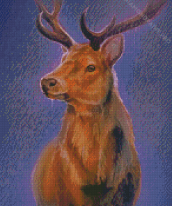 Deer Animal In Rain Art Diamond Painting