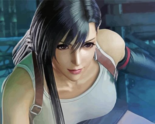 Final Fantasy Tifa Lockhart Diamond Painting