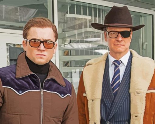 Kingsman Colin And Taron Diamond Painting