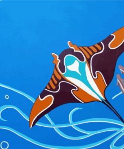 Mantaray Fish Diamond Painting