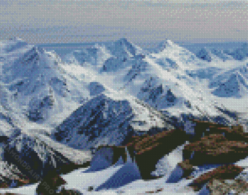 Snowy Southern Alps Diamond Painting
