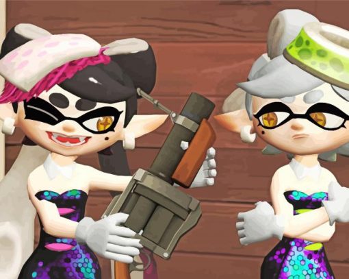 Splatoon Squid Sisters Diamond Painting