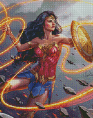 Superhero Wonder Woman Diamond Painting