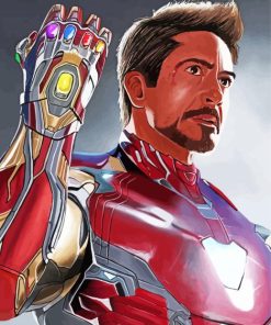 Tony Stark Infinity Gauntlet Diamond Painting