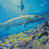 Barracuda And Fish Diamond Painting