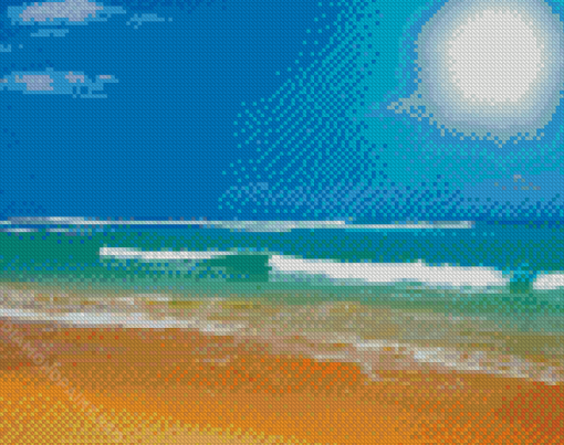 Beautiful Beach Scene Diamond Painting