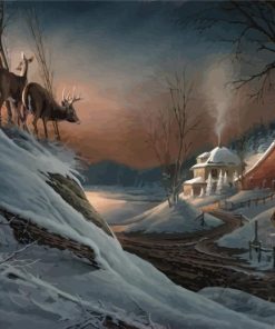 Deer Crossing By Terry Redlin Diamond Painting