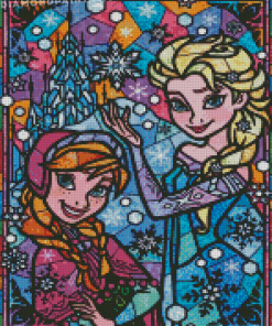 Disney Frozen Stained Glass Diamond Painting