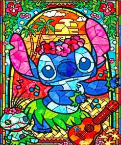 Disney Stitch Stained Glass Diamond Painting