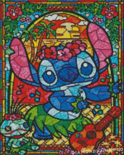 Disney Stitch Stained Glass Diamond Painting