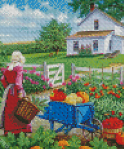 Farmer Woman By John Sloane Diamond Painting