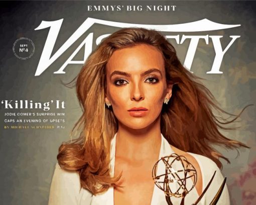 Jodie Comer Emmys Poster Diamond Painting