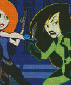 Kim Possible And Shego Diamond Painting