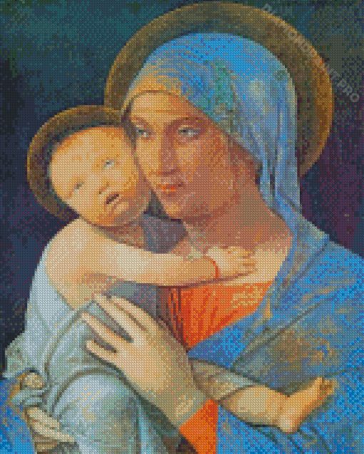 Madonna And Child By Mantegna Diamond Painting