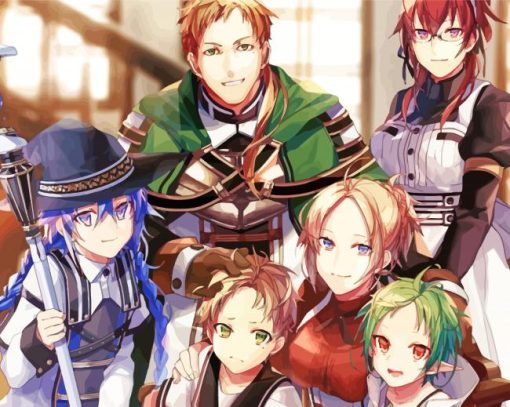 Mushoku Tensei Anime Characters Diamond Painting