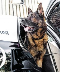 Police Dog Diamond Painting
