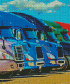 Semi Trucks Diamond Painting