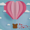 Aesthetic Romantic Hot Air Balloon Diamond Painting