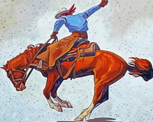 Aesthetic Bucking Bronco Diamond Painting