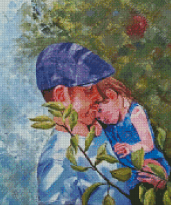 Aesthetic Father And Daughter Diamond Painting