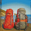 Aesthetic Hiking Backpack Diamond Painting