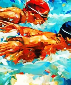 Aesthetic Swimmers Diamond Painting