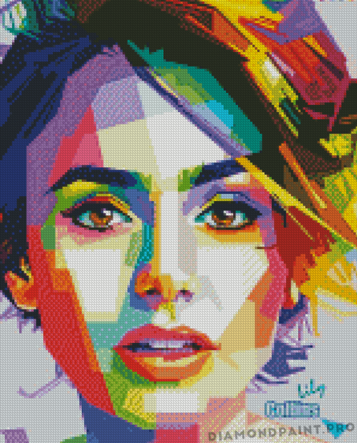 Beautiful WPAP Lilly Diamond Painting