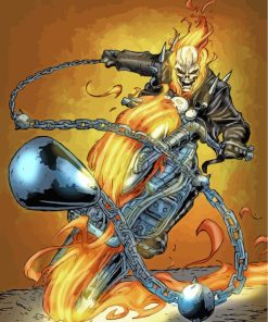 Ghost Rider Marvel Diamond Painting