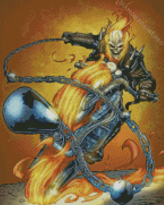 Ghost Rider Marvel Diamond Painting