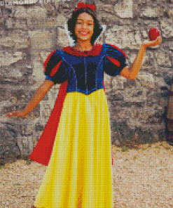 Kids Disney Snow White Costume Diamond Painting