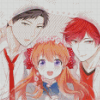 Monthly Girls Nozaki Kun Anime Characters Diamond Painting