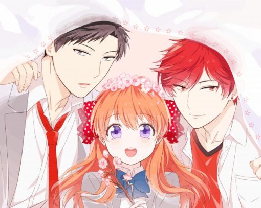 Monthly Girls Nozaki Kun Anime Characters Diamond Painting