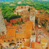 Old Buildings San Gimignano Diamond Painting