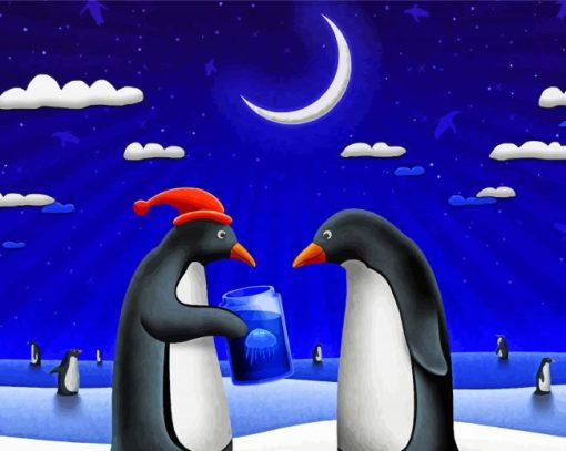 Penguin Christmas Diamond Painting